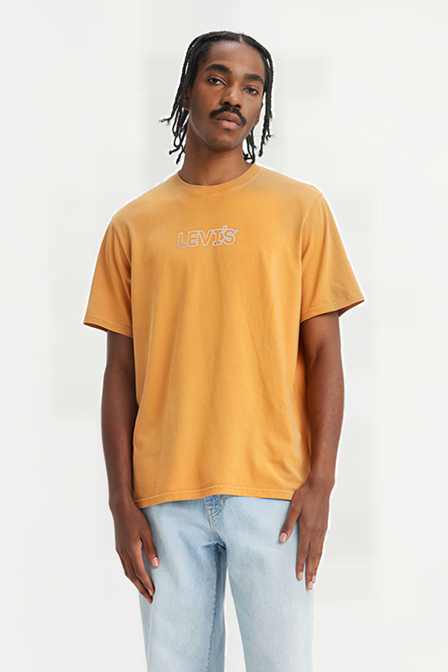 SS PRINTED T-SHIRT ORANGE 1