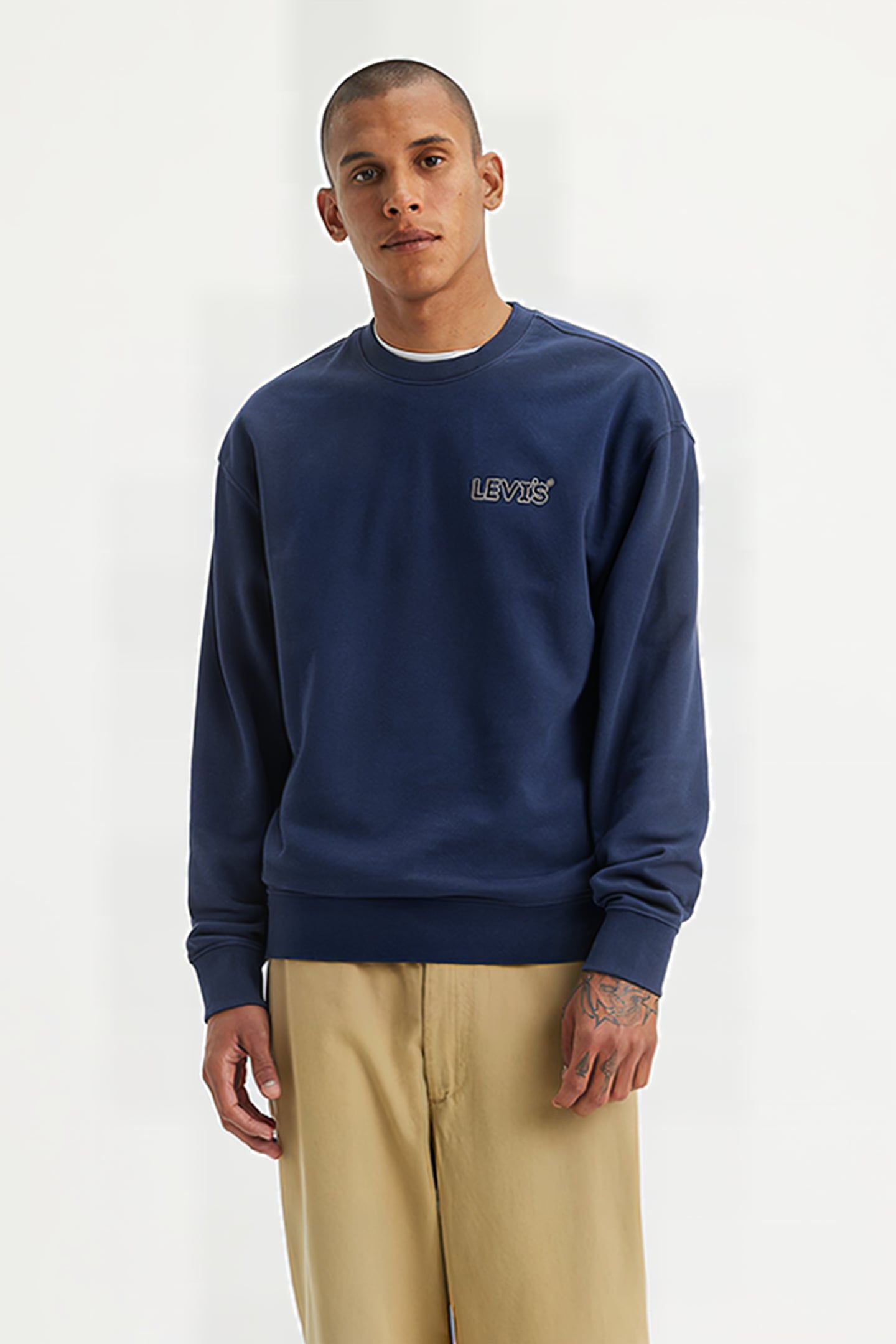 RELAXD SWEATER NAVY 1