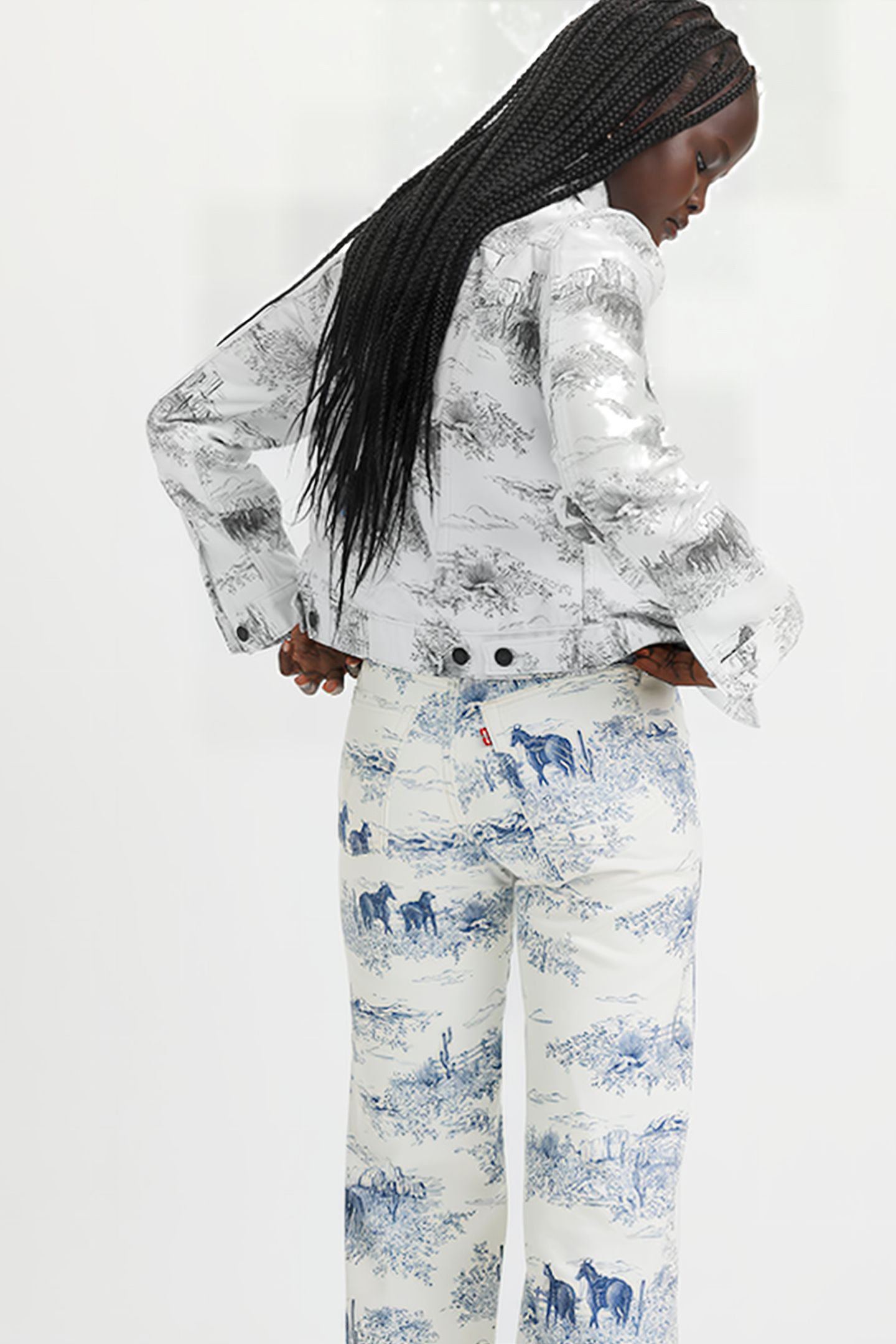 RIBCAGE STRAIGHT JEANS PANT WHITE 6