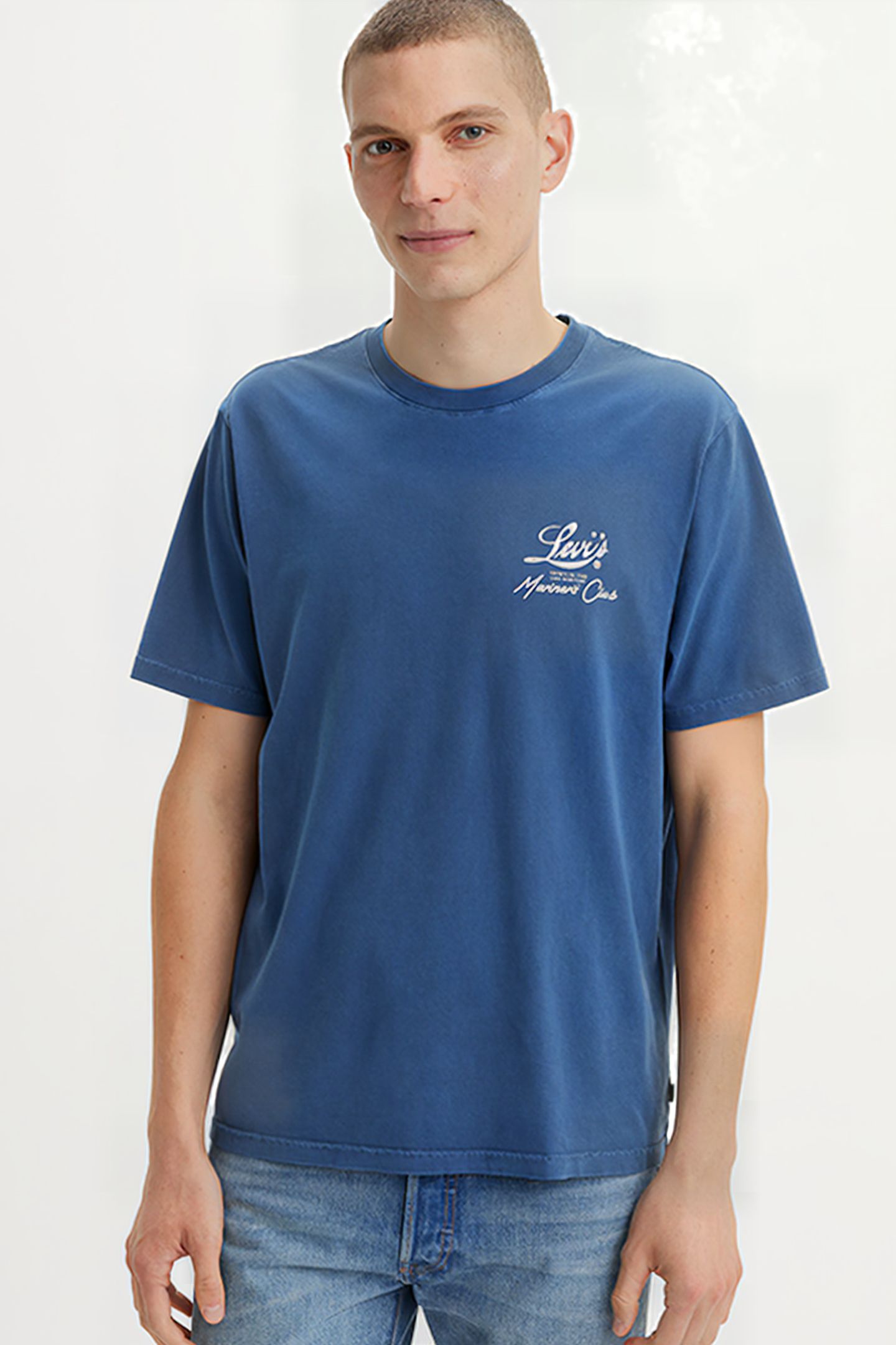 SS PRINTED T-SHIRT BLUE 5