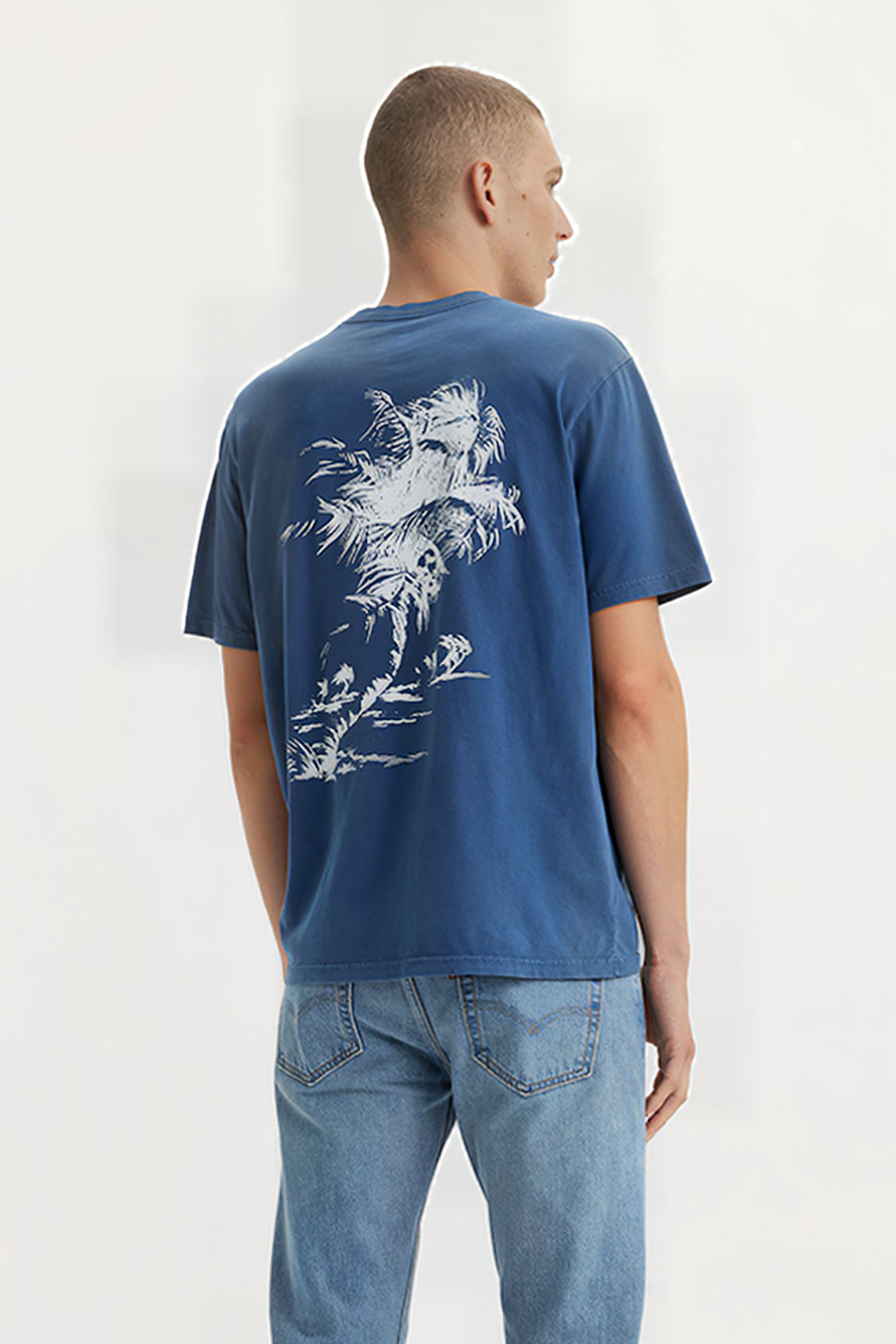SS PRINTED T-SHIRT BLUE 2