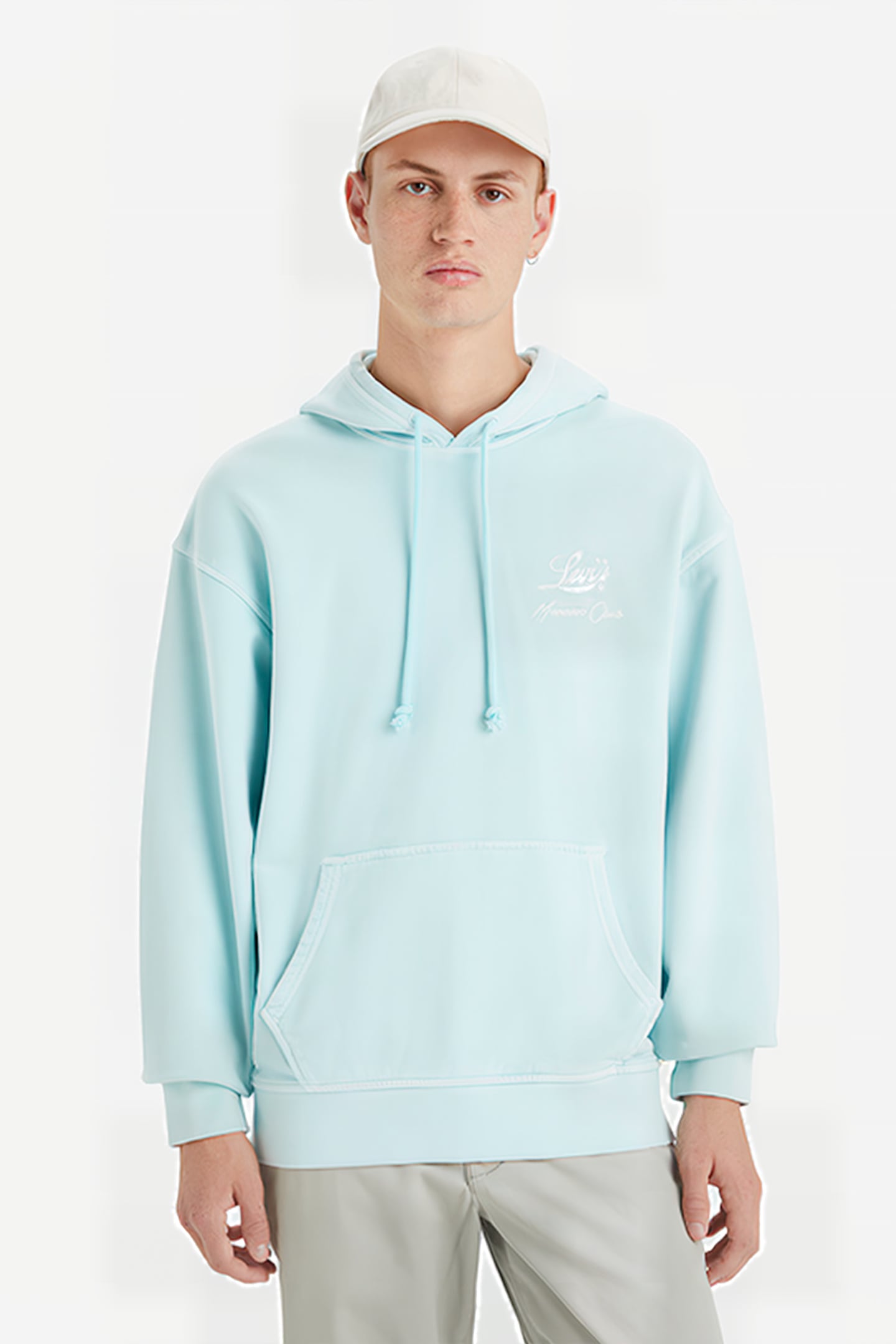 RELAXED JEANS HOODIE BLUE 1