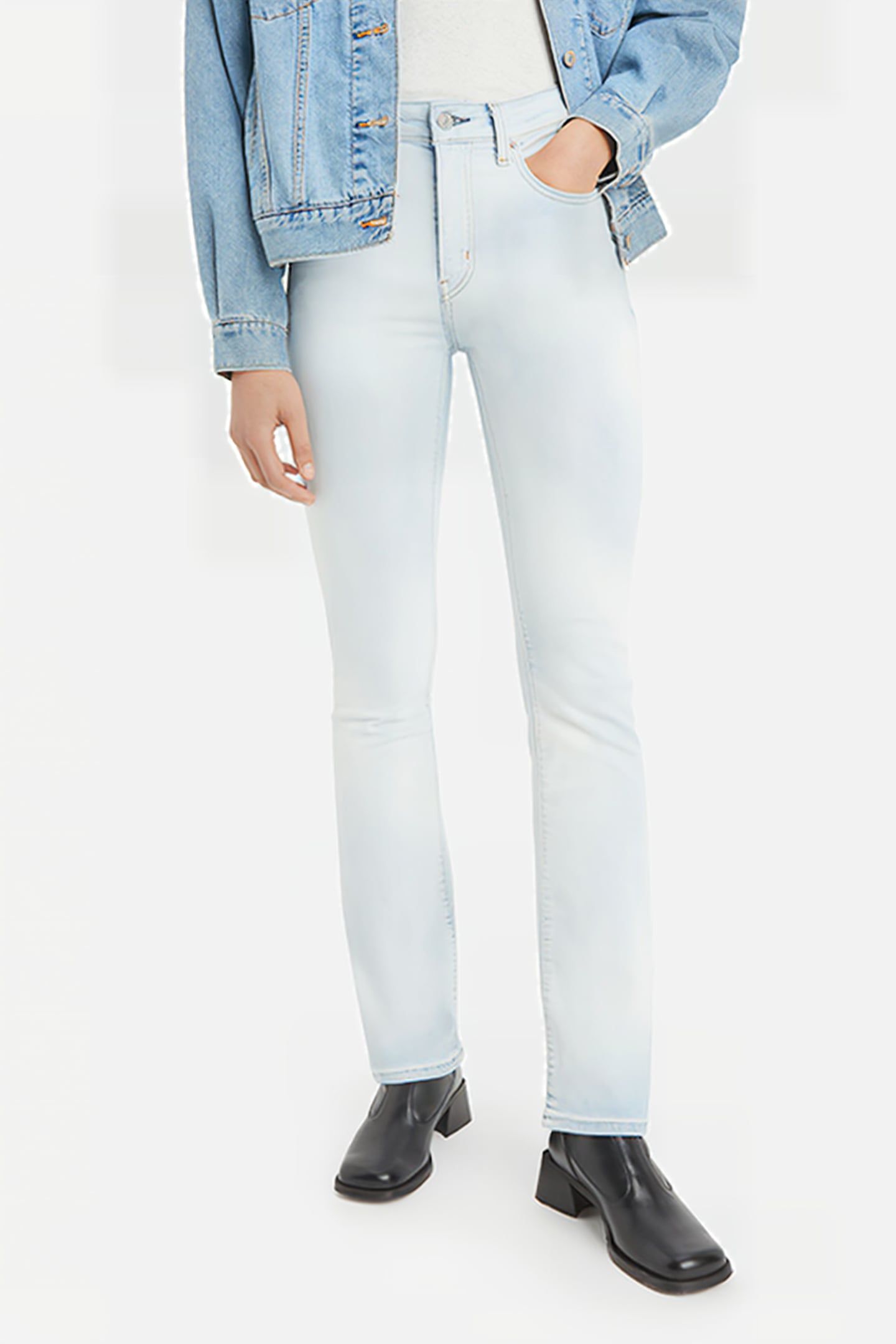 725 FLARED JEANS WHITE 1