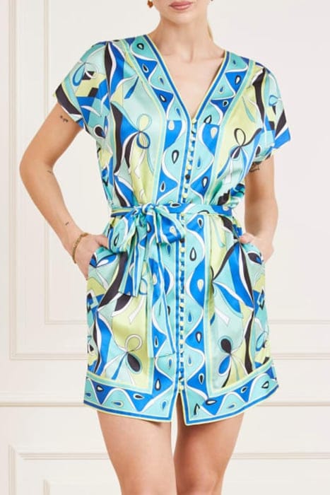 MARCIANO BY GUESS TULUM DRESS GREEN SLIPKNOT 1