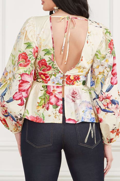 MARCIANO BY GUESS MIRA TOP SOLID GLORIOUS GARDEN BLOUSE 2