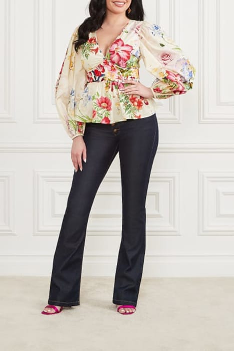 MARCIANO BY GUESS MIRA TOP SOLID GLORIOUS GARDEN BLOUSE 1