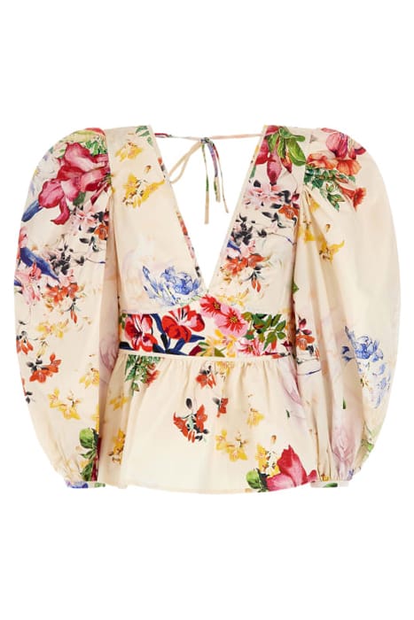MARCIANO BY GUESS MIRA TOP SOLID GLORIOUS GARDEN BLOUSE 3