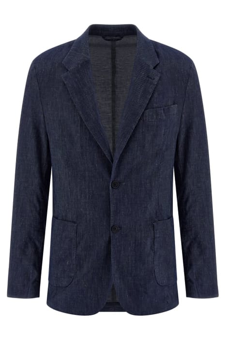 MARCIANO BY GUESS GARY PATCH PKTS BLUE DENIM BLAZER EFFECT 1