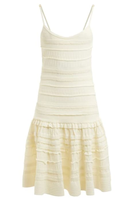 MARCIANO BY GUESS THE FLIRT SWEATER PALE MINI DRESS PEARL 3