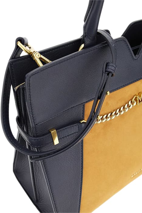 MARCIANO BY GUESS MEDIUM SATCHEL CONTR GALAXY BLUE HANDBAG A 4