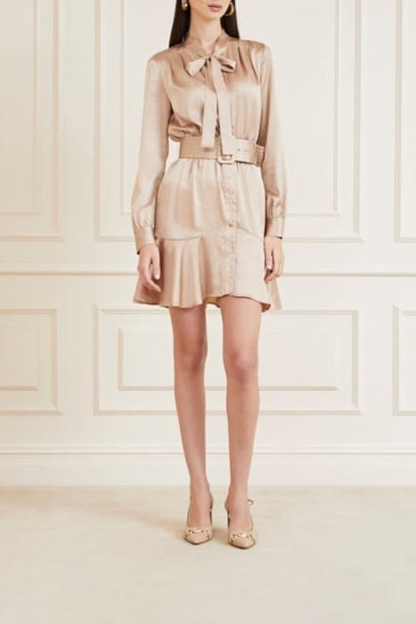 MARCIANO BY GUESS DIANNE DRESS FAWN TAUPE 2