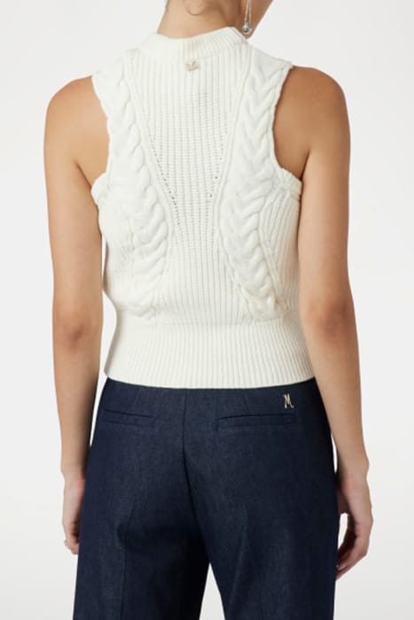MARCIANO BY GUESS OZUNA SWEATER VEST PALE KNITTED PEARL 2