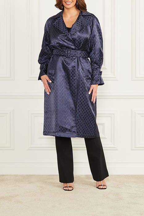 MARCIANO BY GUESS MONOGRAM TRENCH SECRET BLUE 3