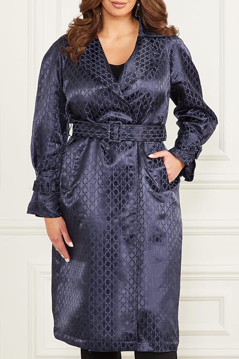 MARCIANO BY GUESS MONOGRAM TRENCH SECRET BLUE 1