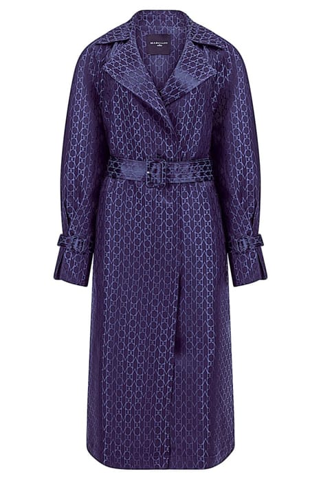 MARCIANO BY GUESS MONOGRAM TRENCH SECRET BLUE 4