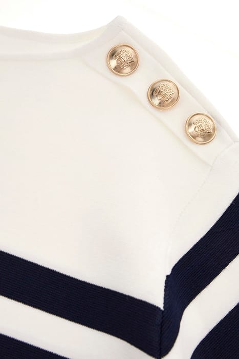 MARCIANO BY GUESS FEBE SWEATER STRIPED BLUE AND WHITE KNITTE 7