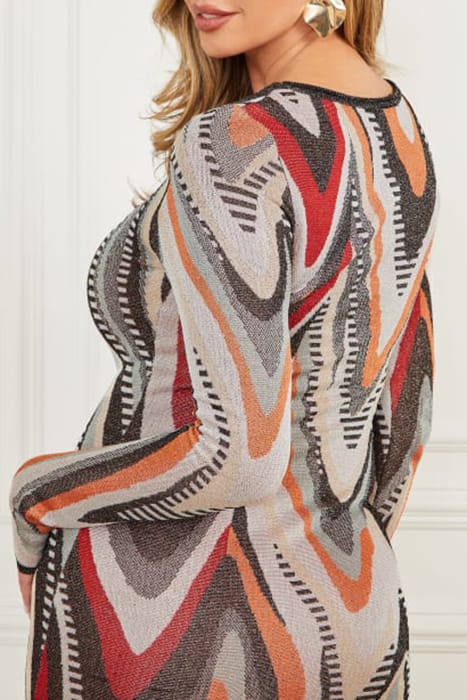 MARCIANO BY GUESS SCARLETT SHORT DRESS HIGHLOW ALL OVER JACQ 6