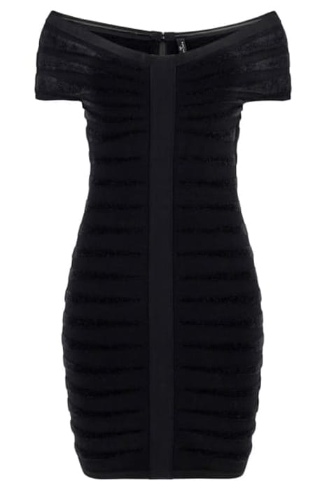 MARCIANO BY GUESS PORSHA SWEATER DRESS JET BLACK 4