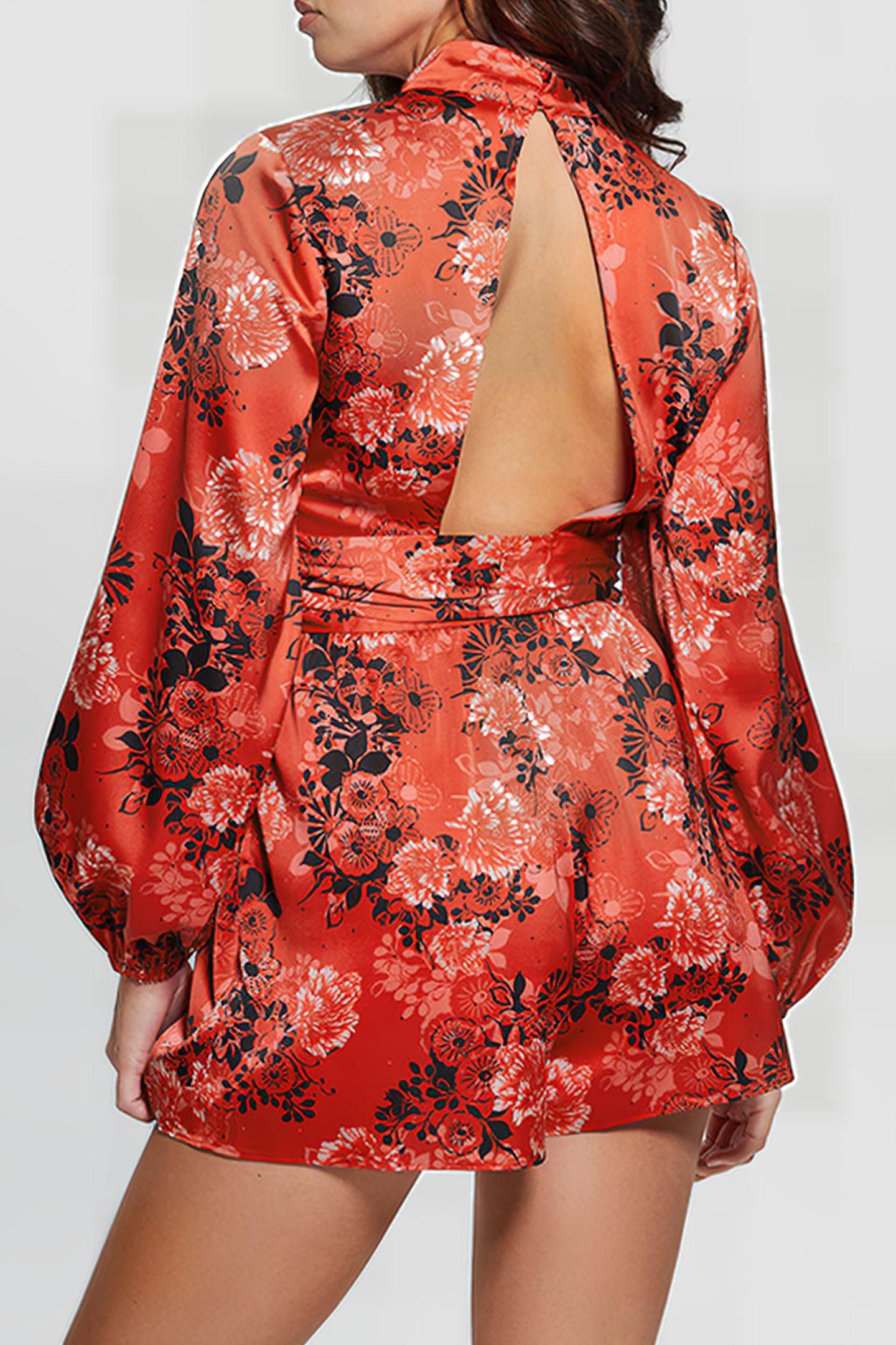 GUESS ECO LS JESSICA MOCK NK ROMPER CALL ME CHERRY PRINT 7