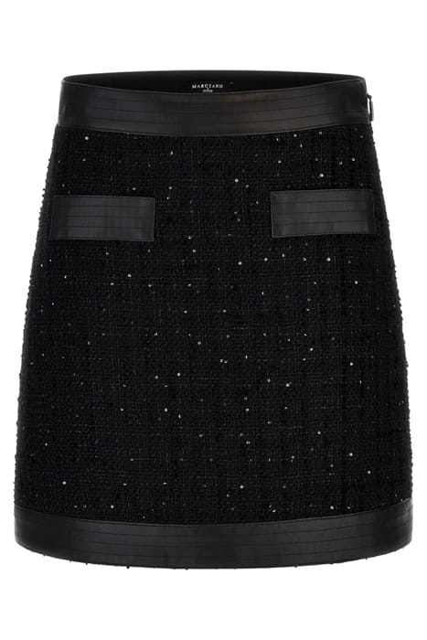 MARCIANO BY GUESS MARIKA SKIRT JET BLACK MULTI 4