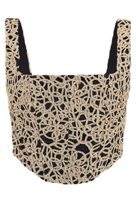 MARCIANO BY GUESS ANNIE TOP GOLD MULTI 4
