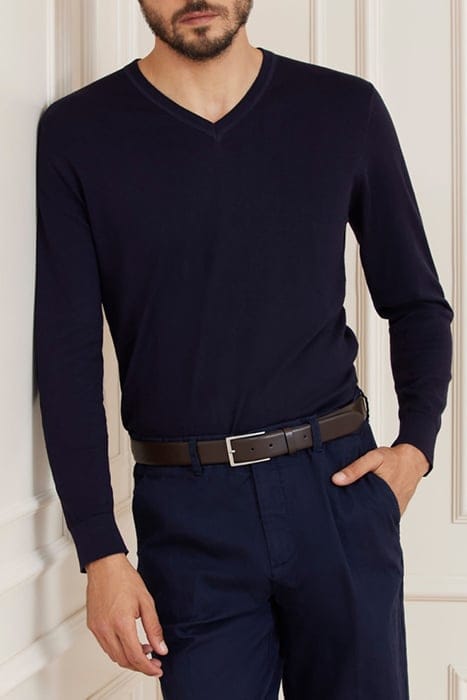 MARCIANO BY GUESS ESSENTIAL NECK GAR SMART SWEATER BLUE 6