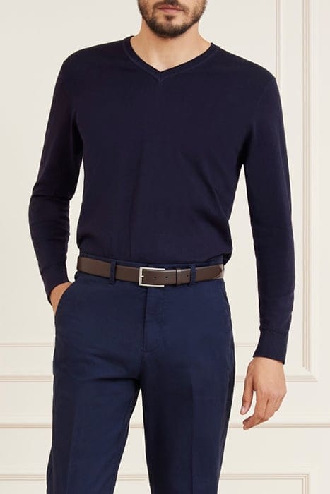 MARCIANO BY GUESS ESSENTIAL NECK GAR SMART SWEATER BLUE 1