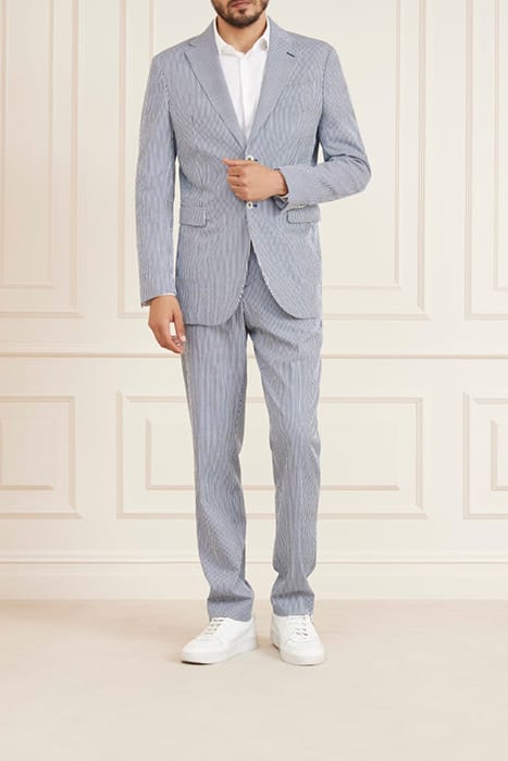 MARCIANO BY GUESS MANUEL NOTCH BLAZ SMART BLUE AND BLAZER WH 3