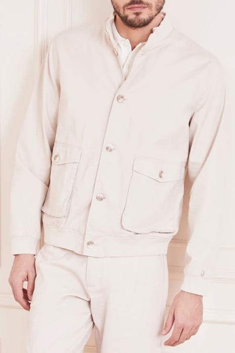 MARCIANO BY GUESS BOMBER WITH BUTTONS NEUTRAL JACKET MILK 5