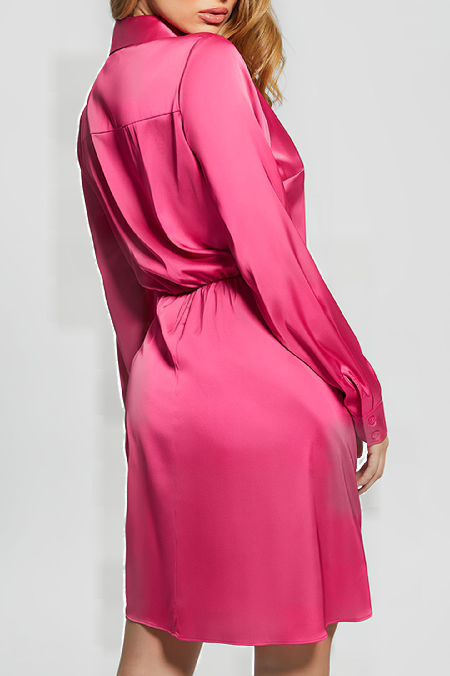 GUESS ECO ES LS ALYA DRESS PINK PUNCH 2
