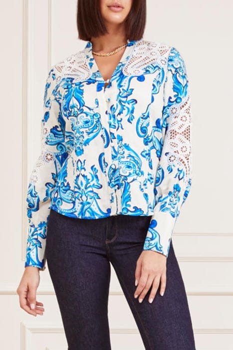MARCIANO BY GUESS BLUE NOTE BLOUSE BLUE NOTE 1