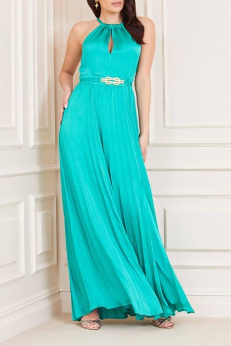 MARCIANO BY GUESS MINA LONG DRESS SOLI POMPOM GREEN 5