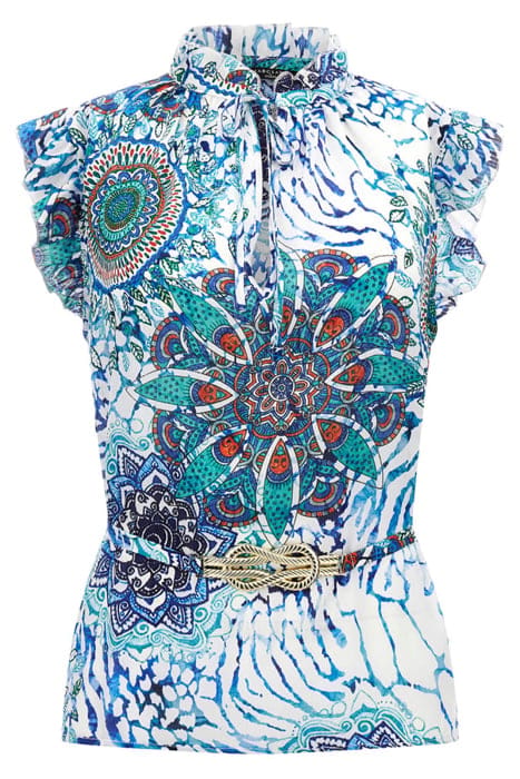 MARCIANO BY GUESS MINA TOP PRINTED BOHO ANIMALLER 4