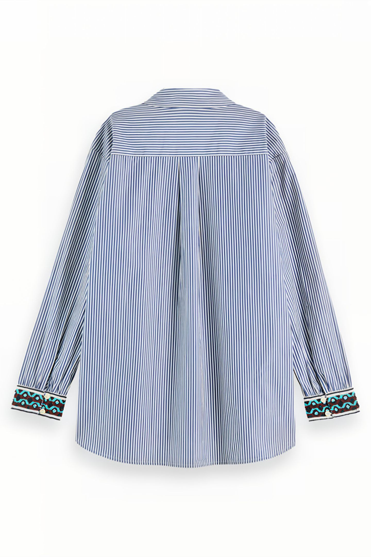OVERSIZED SHIRT WITH POCKET MARINE STRIPE 5