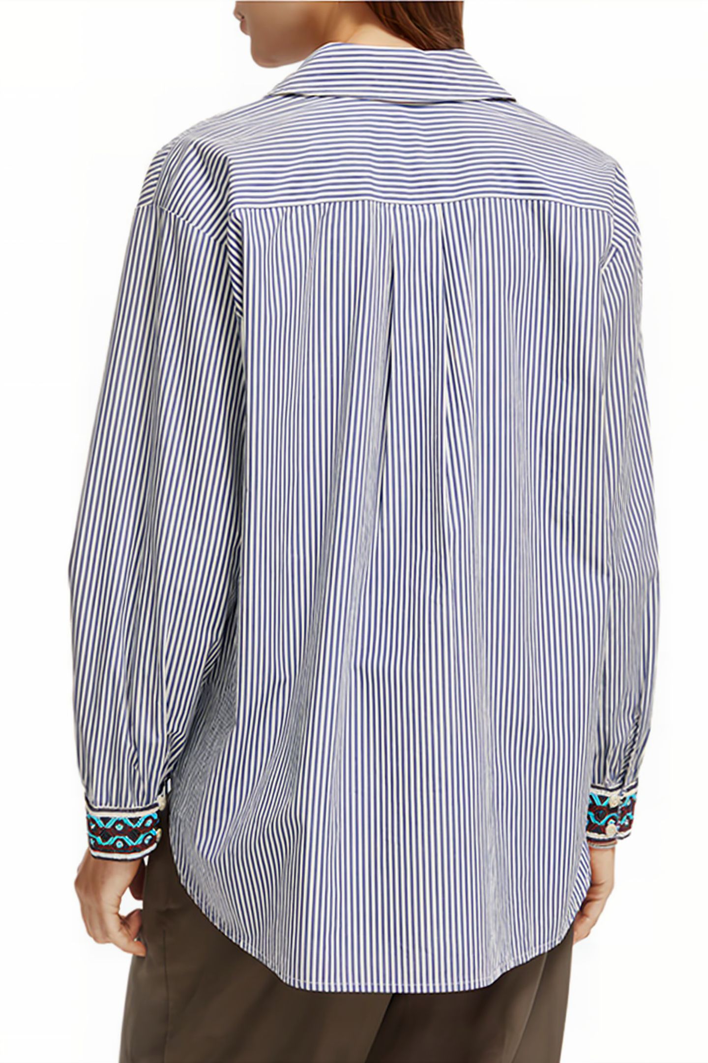 OVERSIZED SHIRT WITH POCKET MARINE STRIPE 2
