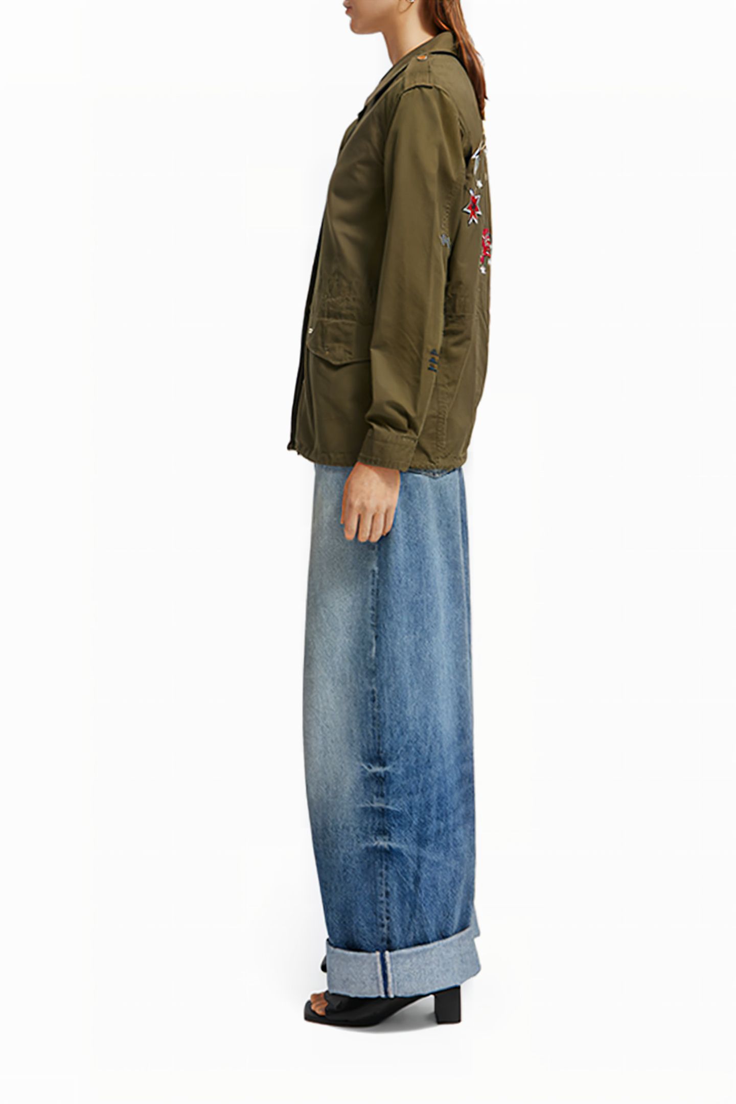 EMBROIDERED FESTIVAL JACKET MILITARY 6