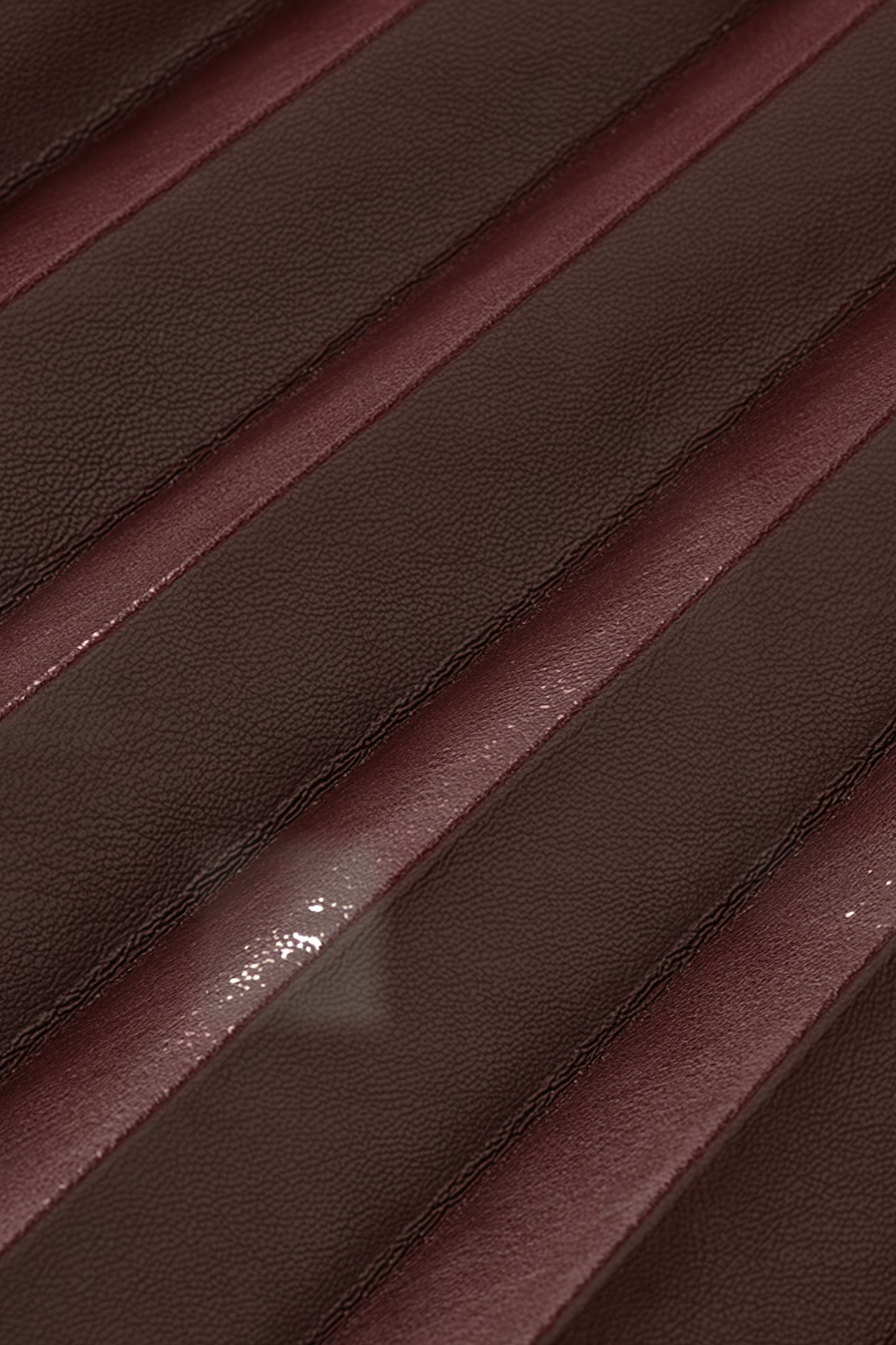 FAUX LEATHER PLEATED HIGH RISE MIDI SKIRT BORDEAUX 8