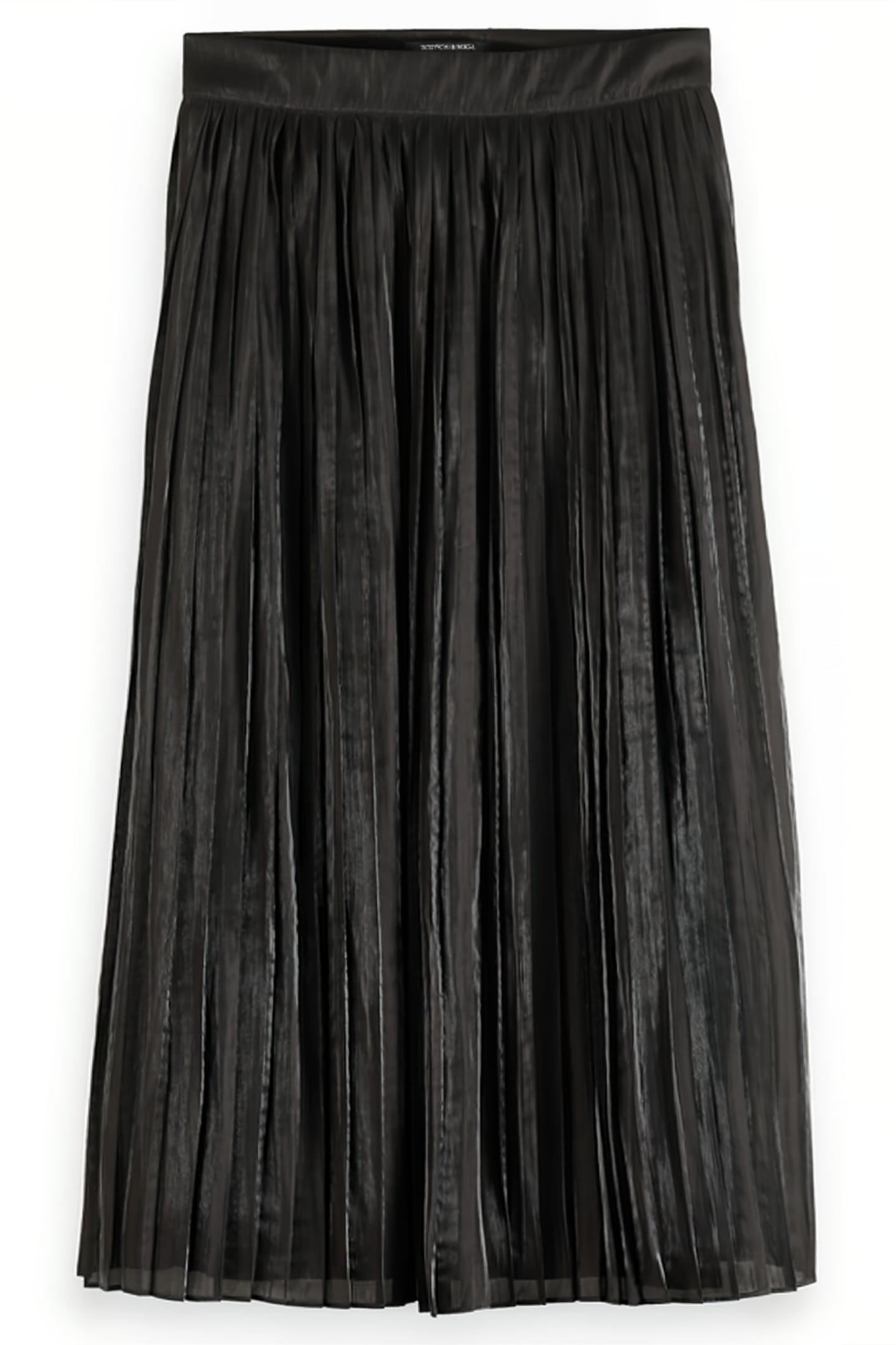 PLEATED HIGH RISE MAXI SKIRT EVENING BLACK 4