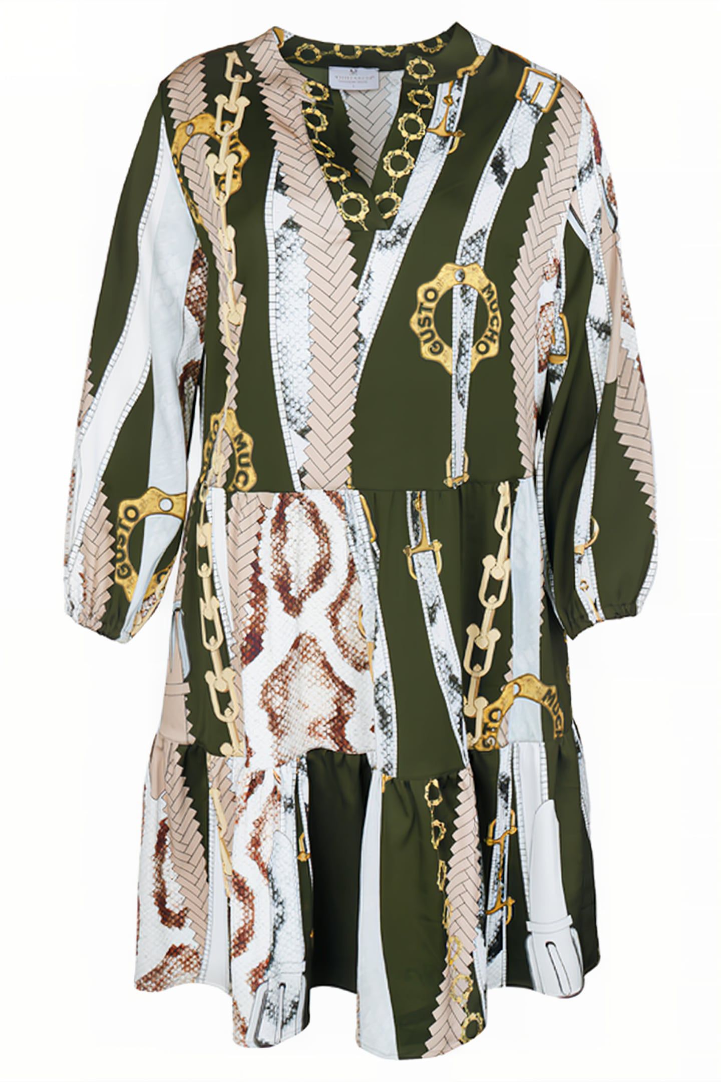 DRESS SAN RAFAEL GREEN BELTS AND CHAINS 1