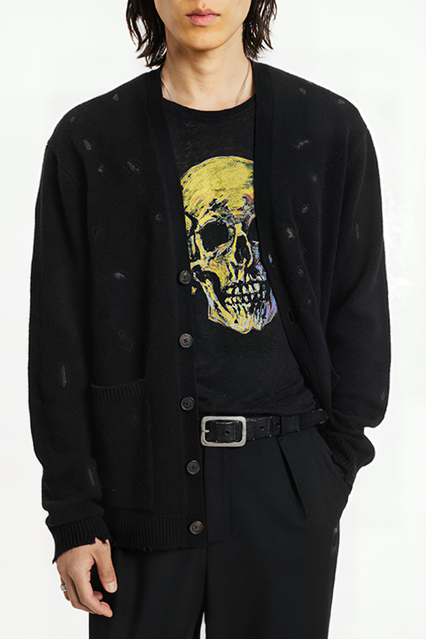 MIRADOR EASY FIT CARDIGAN BLACK 1