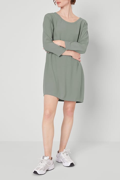 BOAT NECK SHORT DRESS ETAIN 3