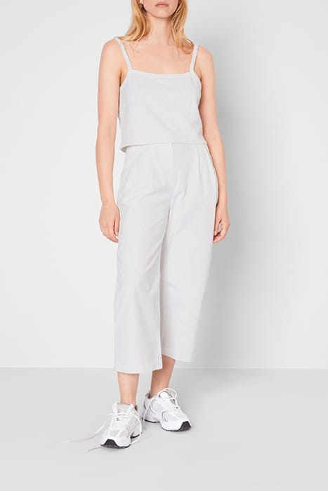 WIDE CHINO TROUSERS NACRE 3