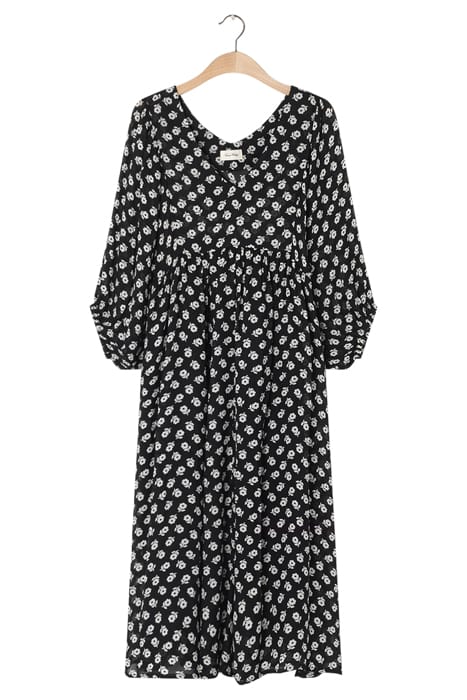 V COLLAR LONG PRINTED DRESS ERIKA 3
