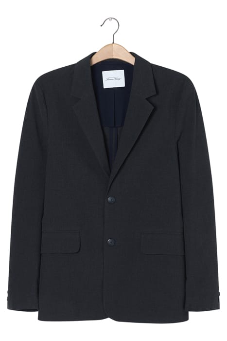 SHORT STRAIGHT BLAZER ANTHRACITE CHINE 3