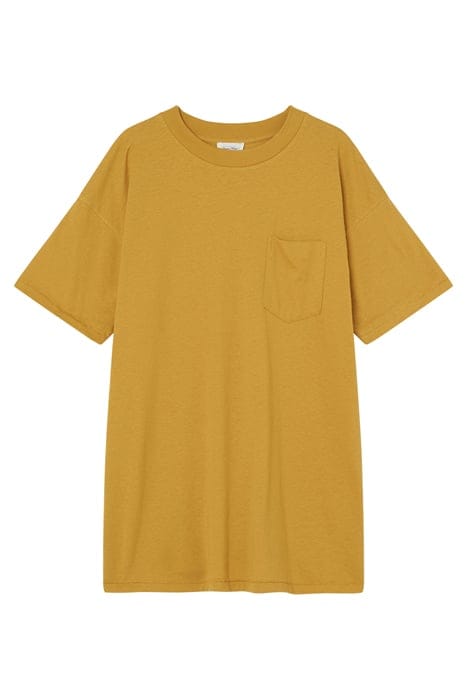 MID-LENGTH CREW NECK T-SHIRT MOUTARDE 4
