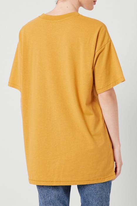 MID-LENGTH CREW NECK T-SHIRT MOUTARDE 2