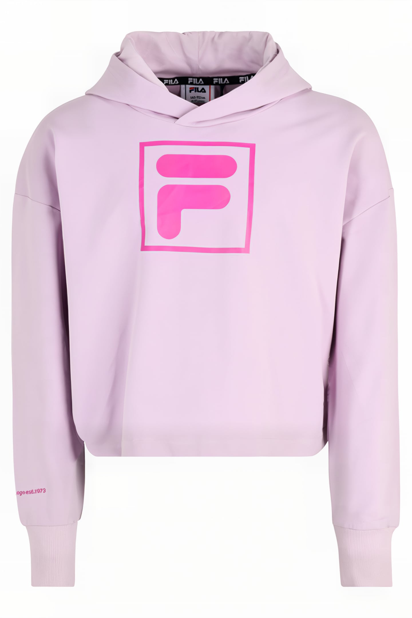 BURGHAUN CROPPED HOODY FAIR ORCHID 1