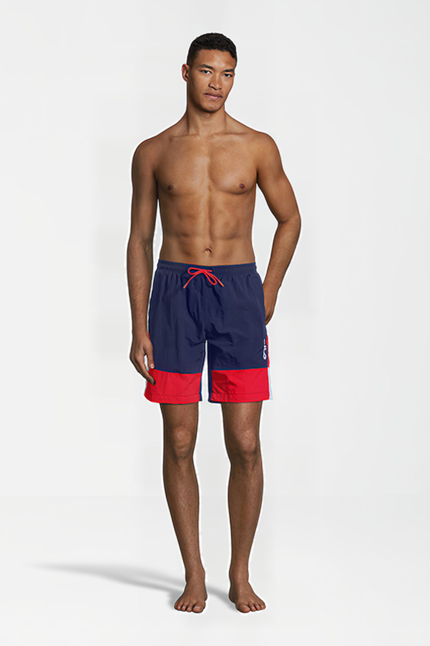 SCIACCA SWIM SHORTS MEDIEVAL BLUE-TRUE RED-BRIGHT WHITE 3