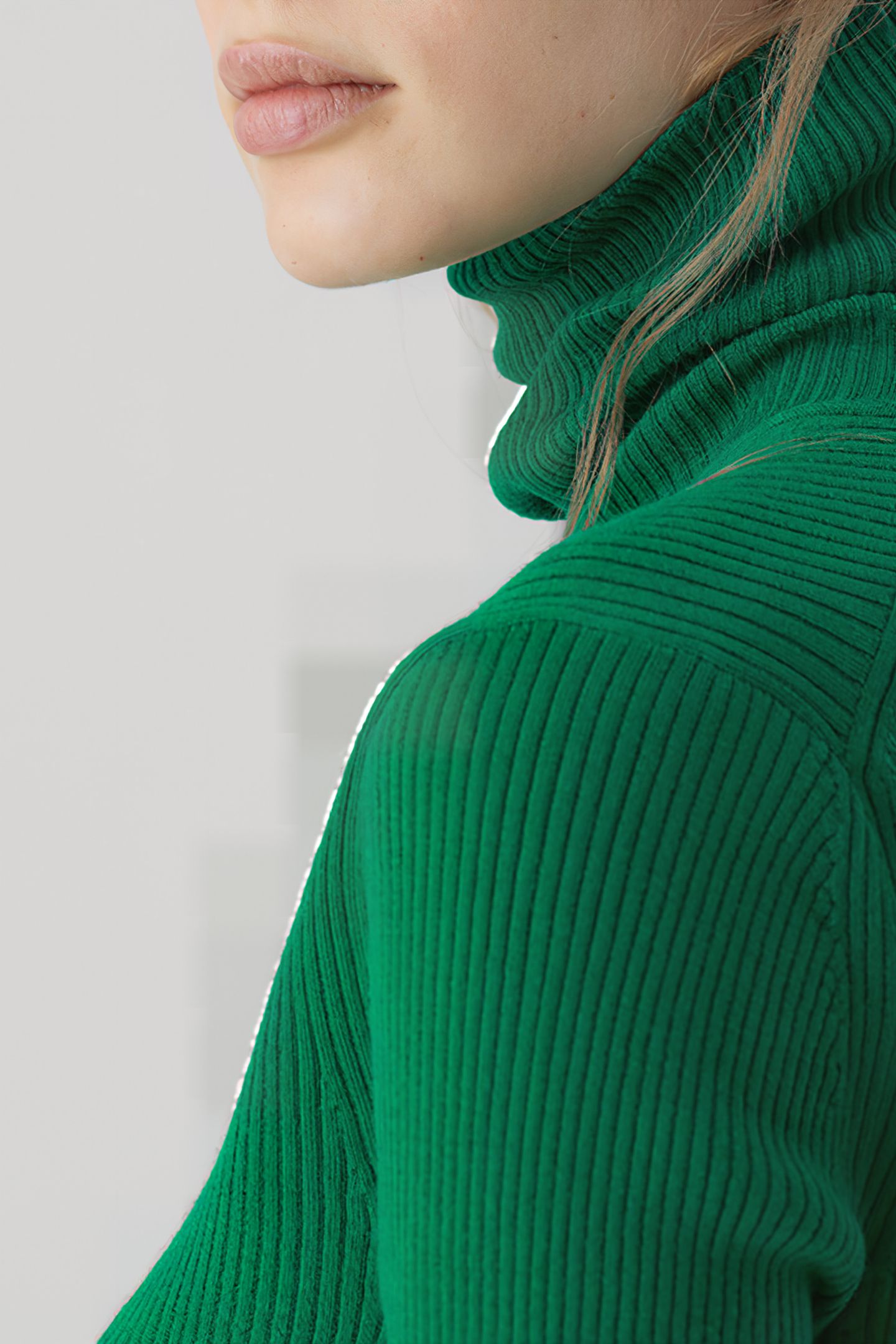 SLIM ROLLI LONG SLEEVE KNITS GREEN PATINA 4