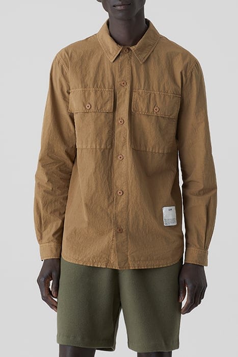 UTILITY SHIRT W/ ELBOW PATCHES SHIRTS & BLOUSES NUTMEG 1